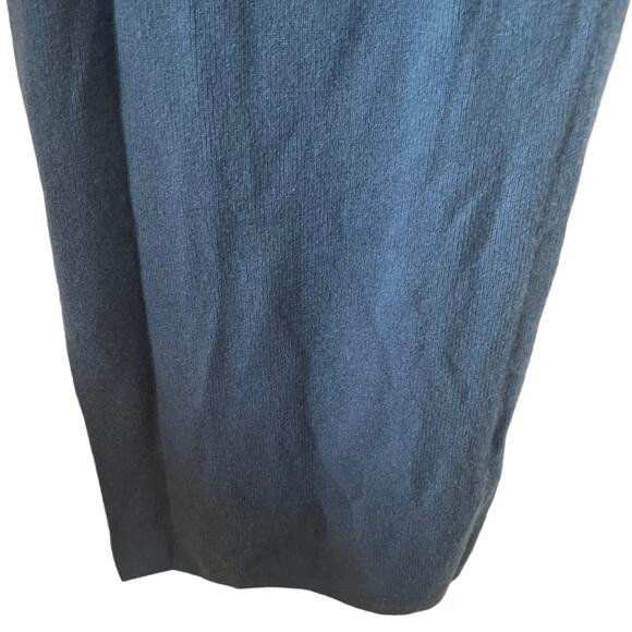 Naadam Cashmere Wool Blend Knit Dress In Slate Blue Size M - Picture 10 of 16